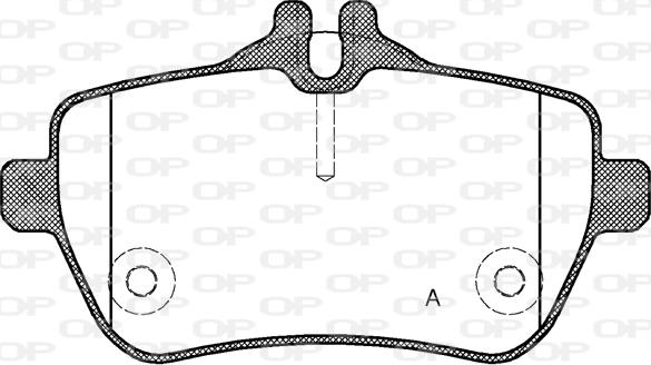 Open Parts BPA1535.00 - Kit de plaquettes de frein, frein à disque cwaw.fr