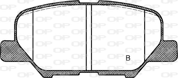 Open Parts BPA1536.02 - Kit de plaquettes de frein, frein à disque cwaw.fr