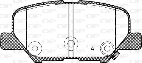 Open Parts BPA1536.02 - Kit de plaquettes de frein, frein à disque cwaw.fr