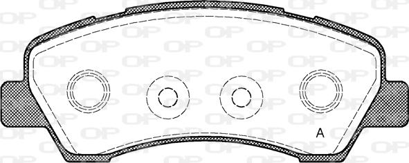 Open Parts BPA1530.00 - Kit de plaquettes de frein, frein à disque cwaw.fr