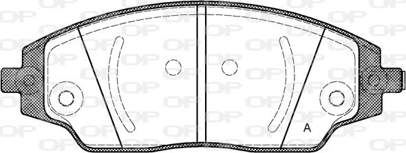 Open Parts BPA1537.02 - Kit de plaquettes de frein, frein à disque cwaw.fr