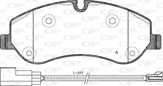 Open Parts BPA1520.02 - Kit de plaquettes de frein, frein à disque cwaw.fr