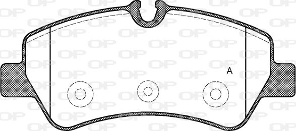 Open Parts BPA1521.00 - Kit de plaquettes de frein, frein à disque cwaw.fr