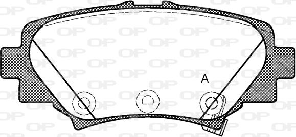 Open Parts BPA1570.02 - Kit de plaquettes de frein, frein à disque cwaw.fr