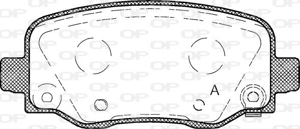 Open Parts BPA1578.04 - Kit de plaquettes de frein, frein à disque cwaw.fr