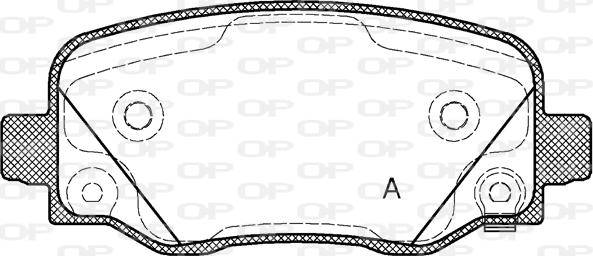 Open Parts BPA1578.02 - Kit de plaquettes de frein, frein à disque cwaw.fr