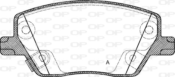 Open Parts BPA1695.02 - Kit de plaquettes de frein, frein à disque cwaw.fr