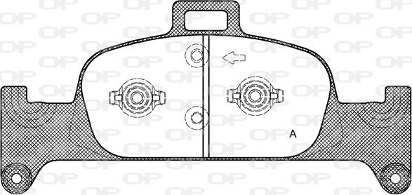 Open Parts BPA1691.00 - Kit de plaquettes de frein, frein à disque cwaw.fr