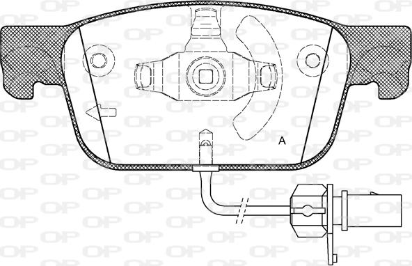 Open Parts BPA1692.01 - Kit de plaquettes de frein, frein à disque cwaw.fr