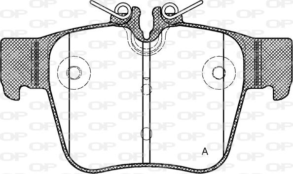 Open Parts BPA1697.00 - Kit de plaquettes de frein, frein à disque cwaw.fr