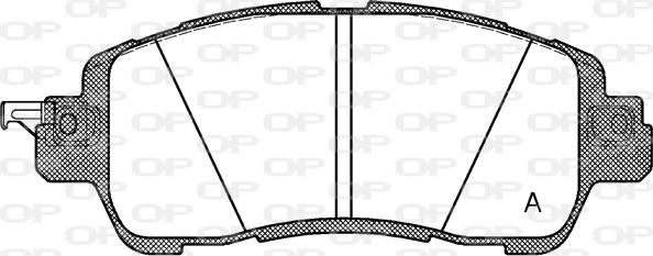 Open Parts BPA1656.04 - Kit de plaquettes de frein, frein à disque cwaw.fr