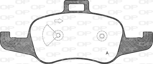 Open Parts BPA1653.00 - Kit de plaquettes de frein, frein à disque cwaw.fr