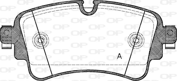 Open Parts BPA1669.08 - Kit de plaquettes de frein, frein à disque cwaw.fr