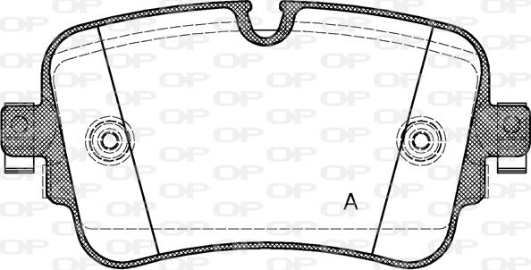 Open Parts BPA1668.08 - Kit de plaquettes de frein, frein à disque cwaw.fr