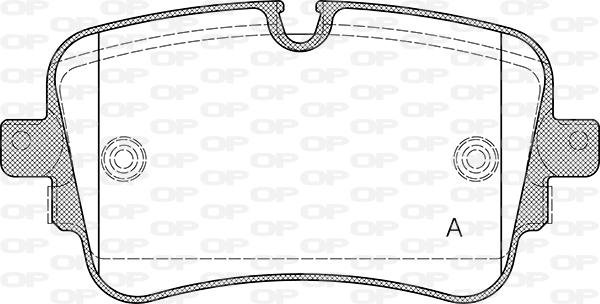 Open Parts BPA1668.10 - Kit de plaquettes de frein, frein à disque cwaw.fr