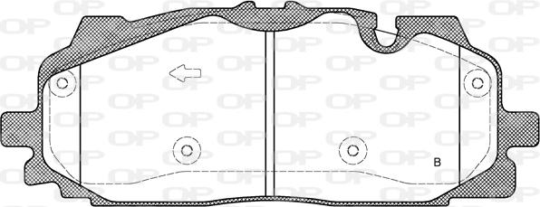 Open Parts BPA1667.00 - Kit de plaquettes de frein, frein à disque cwaw.fr