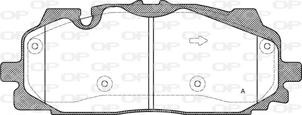 Open Parts BPA1667.00 - Kit de plaquettes de frein, frein à disque cwaw.fr