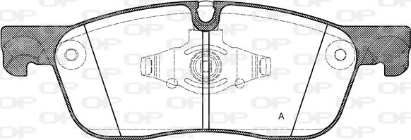 Open Parts BPA1633.00 - Kit de plaquettes de frein, frein à disque cwaw.fr