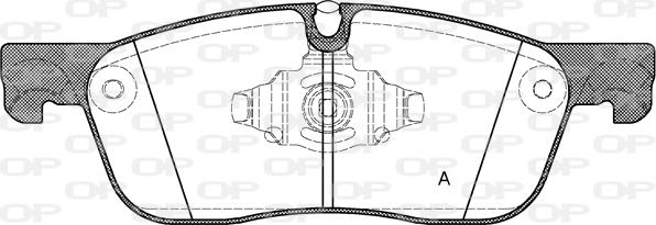 Open Parts BPA1633.10 - Kit de plaquettes de frein, frein à disque cwaw.fr