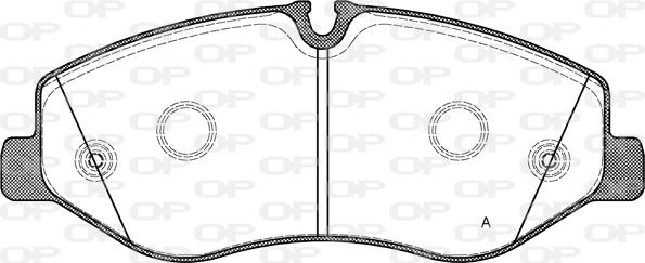 Open Parts BPA1623.00 - Kit de plaquettes de frein, frein à disque cwaw.fr