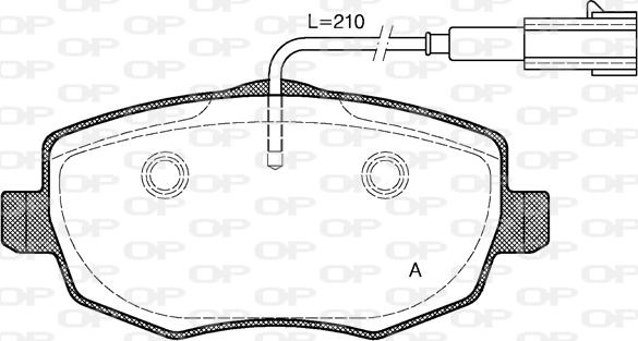 Open Parts BPA1099.01 - Kit de plaquettes de frein, frein à disque cwaw.fr