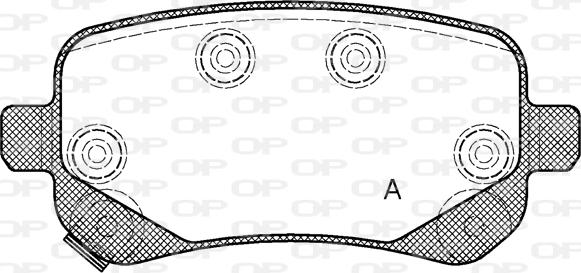 Open Parts BPA1095.02 - Kit de plaquettes de frein, frein à disque cwaw.fr