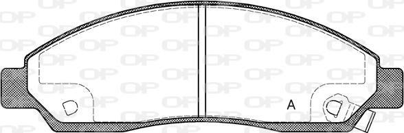 Open Parts BPA1098.14 - Kit de plaquettes de frein, frein à disque cwaw.fr