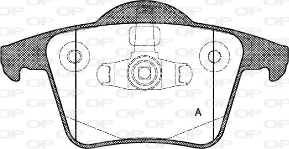 Open Parts BPA1044.00 - Kit de plaquettes de frein, frein à disque cwaw.fr