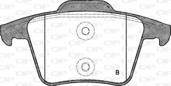 Open Parts BPA1044.00 - Kit de plaquettes de frein, frein à disque cwaw.fr