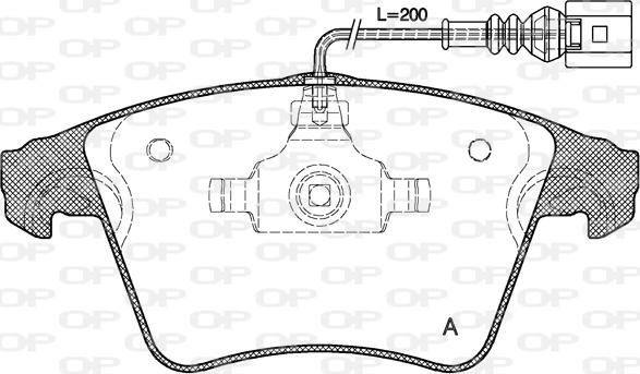 Open Parts BPA1045.01 - Kit de plaquettes de frein, frein à disque cwaw.fr