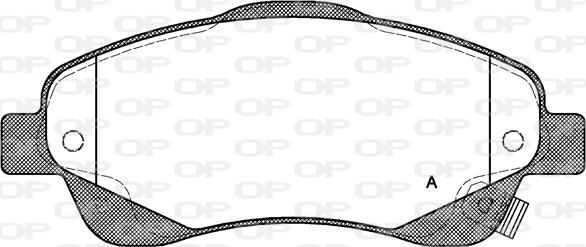 Open Parts BPA1046.02 - Kit de plaquettes de frein, frein à disque cwaw.fr