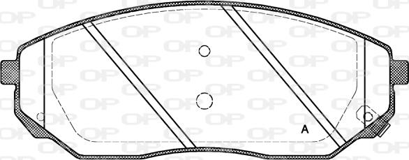 Open Parts BPA1041.02 - Kit de plaquettes de frein, frein à disque cwaw.fr