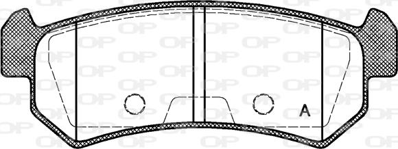 Open Parts BPA1048.00 - Kit de plaquettes de frein, frein à disque cwaw.fr