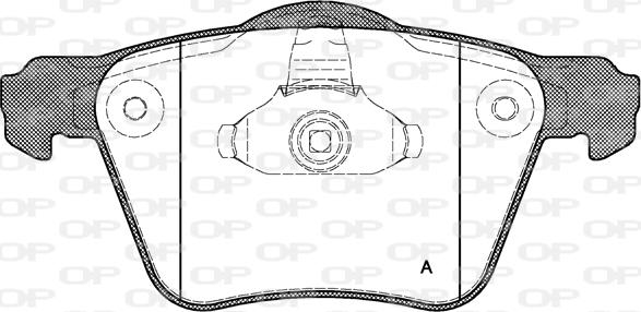 Open Parts BPA1043.00 - Kit de plaquettes de frein, frein à disque cwaw.fr