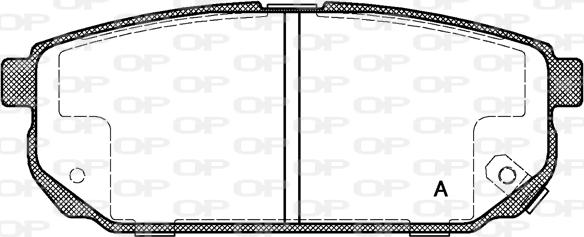 Open Parts BPA1042.02 - Kit de plaquettes de frein, frein à disque cwaw.fr