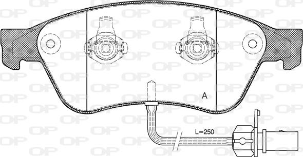 Open Parts BPA1056.02 - Kit de plaquettes de frein, frein à disque cwaw.fr