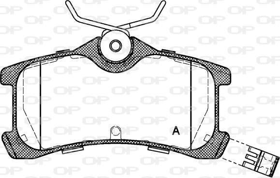 Open Parts BPA1050.02 - Kit de plaquettes de frein, frein à disque cwaw.fr