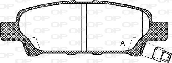 Open Parts BPA1051.02 - Kit de plaquettes de frein, frein à disque cwaw.fr