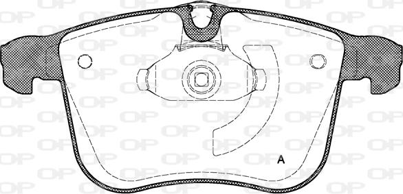 Open Parts BPA1053.00 - Kit de plaquettes de frein, frein à disque cwaw.fr