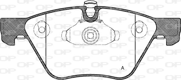 Open Parts BPA1052.00 - Kit de plaquettes de frein, frein à disque cwaw.fr