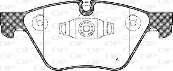 Open Parts BPA1052.10 - Kit de plaquettes de frein, frein à disque cwaw.fr