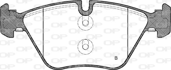 Open Parts BPA1052.10 - Kit de plaquettes de frein, frein à disque cwaw.fr