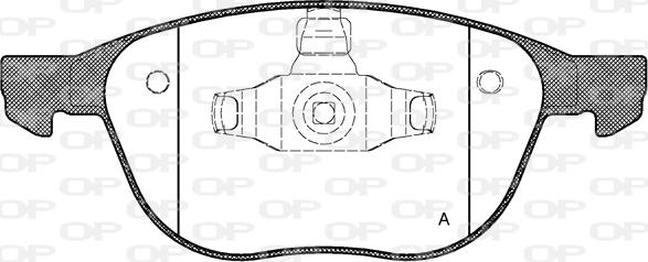 Open Parts BPA1082.00 - Kit de plaquettes de frein, frein à disque cwaw.fr