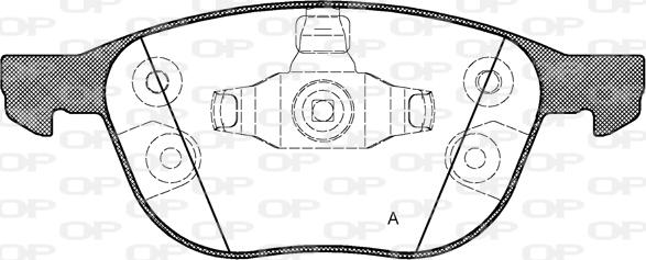 Open Parts BPA1082.30 - Kit de plaquettes de frein, frein à disque cwaw.fr