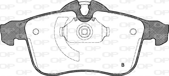 Open Parts BPA1036.02 - Kit de plaquettes de frein, frein à disque cwaw.fr