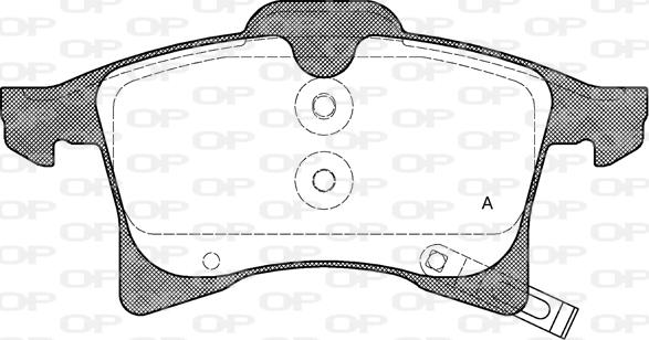 Open Parts BPA1036.02 - Kit de plaquettes de frein, frein à disque cwaw.fr