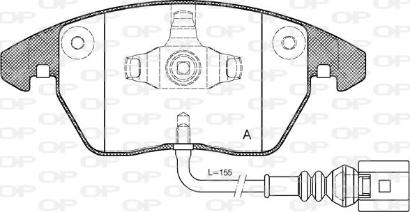 Open Parts BPA1030.01 - Kit de plaquettes de frein, frein à disque cwaw.fr