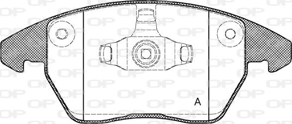 Open Parts BPA1030.10 - Kit de plaquettes de frein, frein à disque cwaw.fr