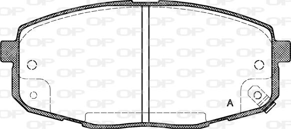 Open Parts BPA1038.02 - Kit de plaquettes de frein, frein à disque cwaw.fr