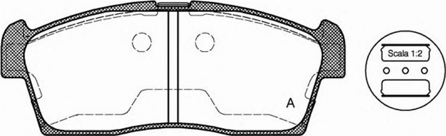 Open Parts BPA1199.00 - Kit de plaquettes de frein, frein à disque cwaw.fr